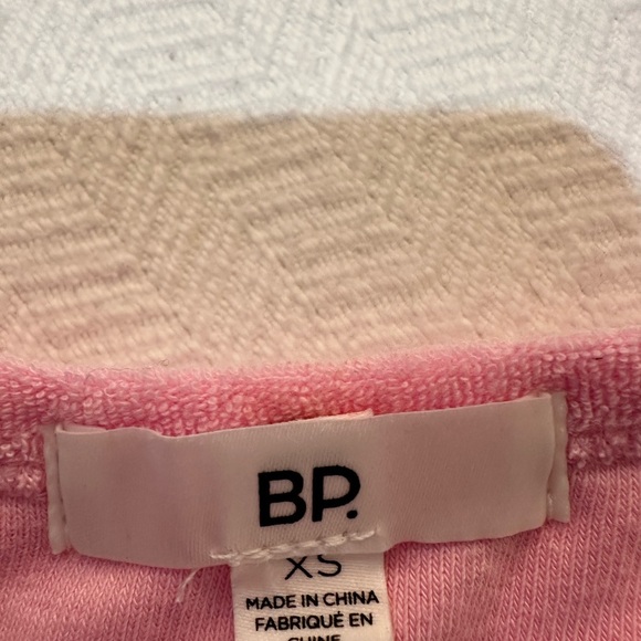 B.P. Pink Terry Tank Top NWT XS - Picture 6 of 7